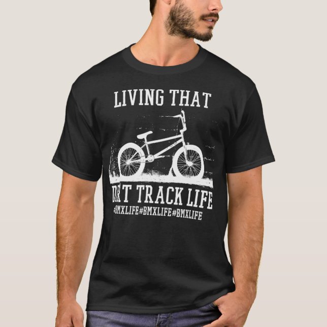 BMX Racing für Jungen oder Mädchen Dirt Bike Gif T-Shirt (Vorderseite)