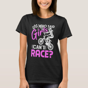 Bmx Racing Racing für Mädchen Dirt Bike T-Shirt