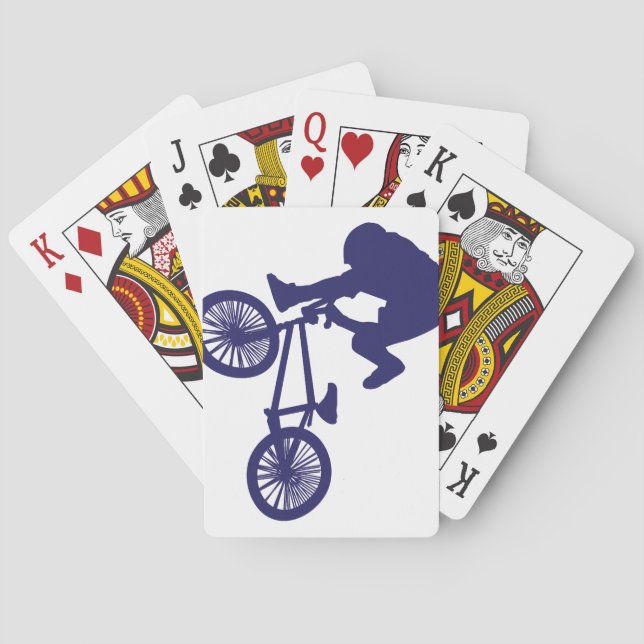 BMX Radfahrer Spielkarten (Rückseite)