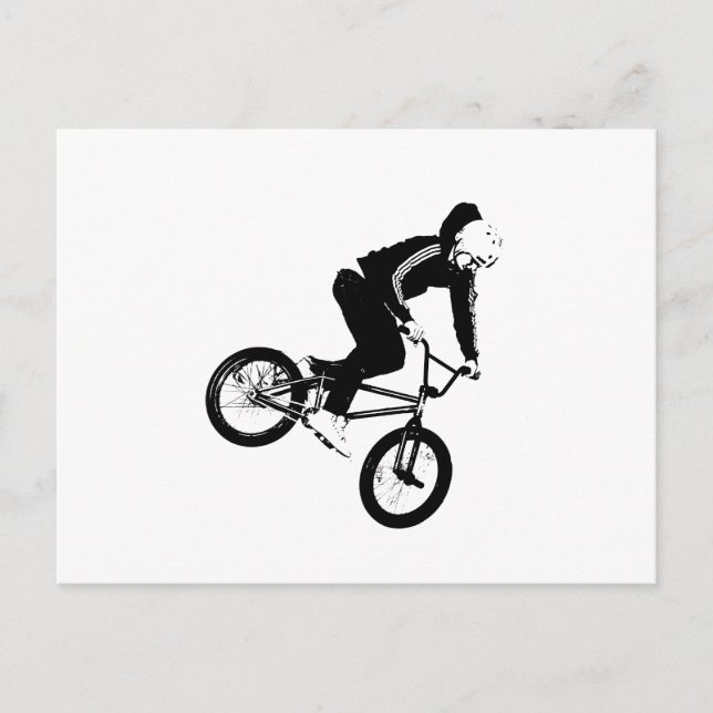 BMX Reiter 2 Postkarte (Vorderseite)