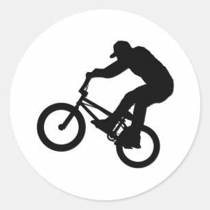 BMX Reiter Runder Aufkleber