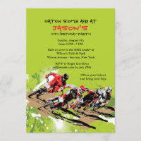 BMX Rennläufer-Einladung