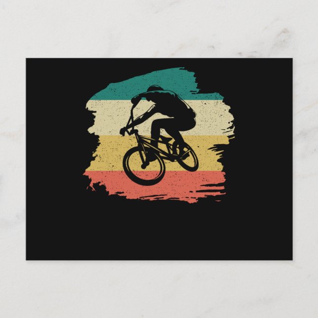 BMX Retro-Geschenk Postkarte (Vorderseite)