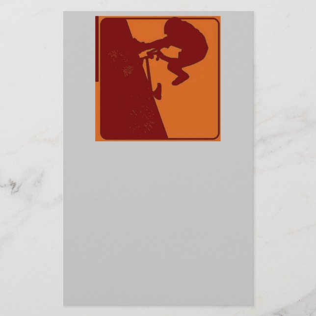 BMX Rider Pop Art Briefpapier (Vorderseite)