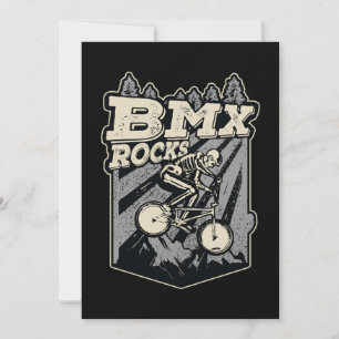 BMX Rocks BMX-Fahrrad-Renn-Halloween-Kostüm Einladung