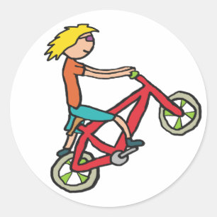 BMX RUNDER AUFKLEBER