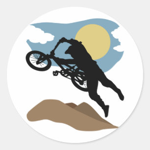 BMX RUNDER AUFKLEBER