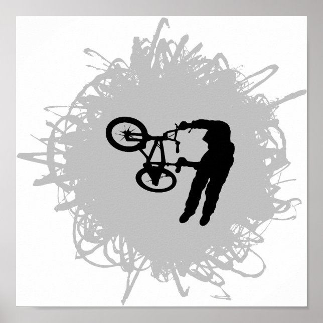 BMX Scribble Style Poster (Vorne)