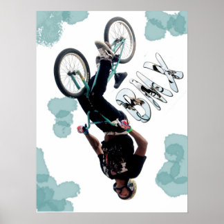BMX Splash, Copyright Karen J Williams Poster