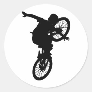 BMX-Sport Dirt Bike Team Freestyle Destiny Runder Aufkleber