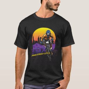 BMX-Straßenstil-Urne Radfahrer Biker Extremsport T-Shirt