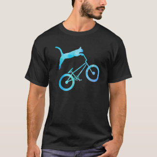 BMX Stunt Cat - Mountain Bike Dirt Bike Funny Cat T-Shirt