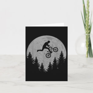 Bmx Stunt Dirt Bike Moon Freestyle Rider-Geschenk Karte