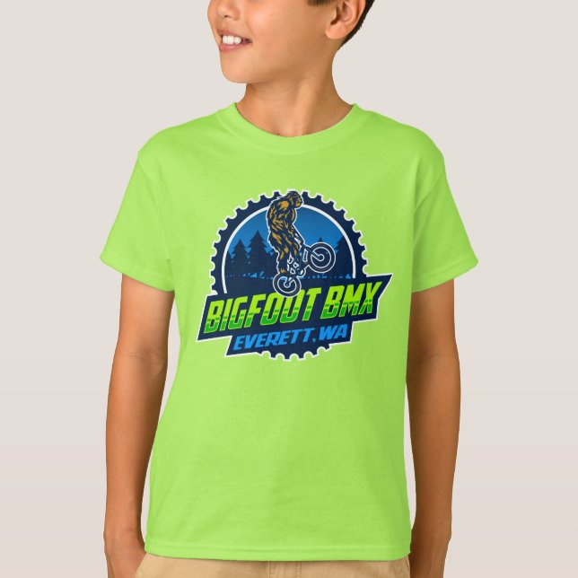 BMX Top Bigfoot mit Großlogos (weiße Kontur) (Vorderseite)