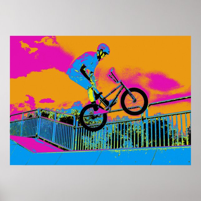 BMX Trickster - BMX Trick Bike Poster (Vorne)