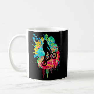 BMX und Cross-Rider-Design in Popart 1 Kaffeetasse