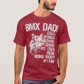 BMX Vater Coach Sponsor Mechansor Driver T-Shirt