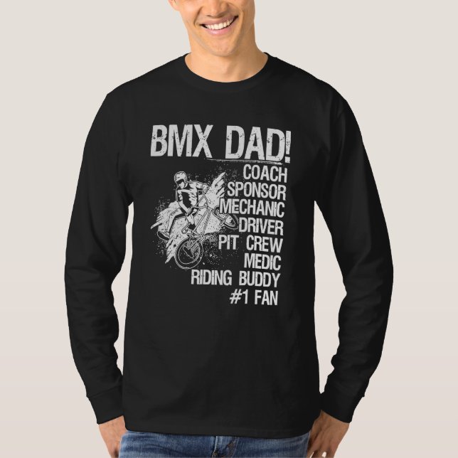 BMX Vater Coach Sponsor Mechansor Driver T-Shirt (Vorderseite)