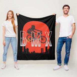 BMX Vintag Bike Fans Geschenk Jungs Jugendbike BMX Fleecedecke