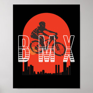 BMX vintage bike fans gift boys youth bike BMX Poster