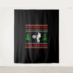 BMX Weihnachten Wandteppich