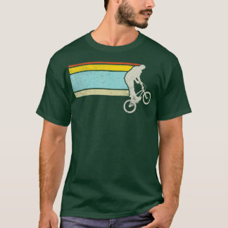 Bmx Wheelie Fahrrad Trick Vintage Flatland Radfahr T-Shirt