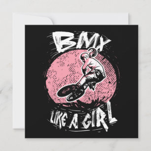 BMX wie ein Mädchen Einladung
