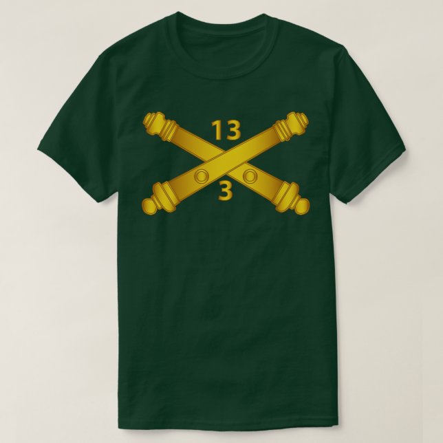 Bn 13. Field Artillery Regiment Künstlerisch Br wo T-Shirt (Design vorne)