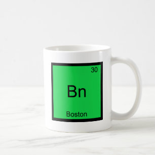 Bn - Boston City Chemistry Element Symbol T - Shir Kaffeetasse