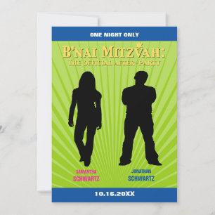 B'nai Mitzvah Movie Star Einladung