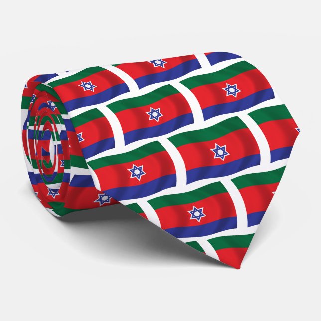 Bnei Menashe Flag Krawatte (Gerollt)