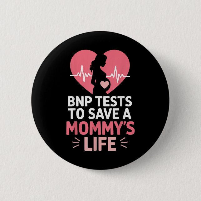 Bnp-Tests zum Rett eines Mommys Life Heart Button (Vorderseite)