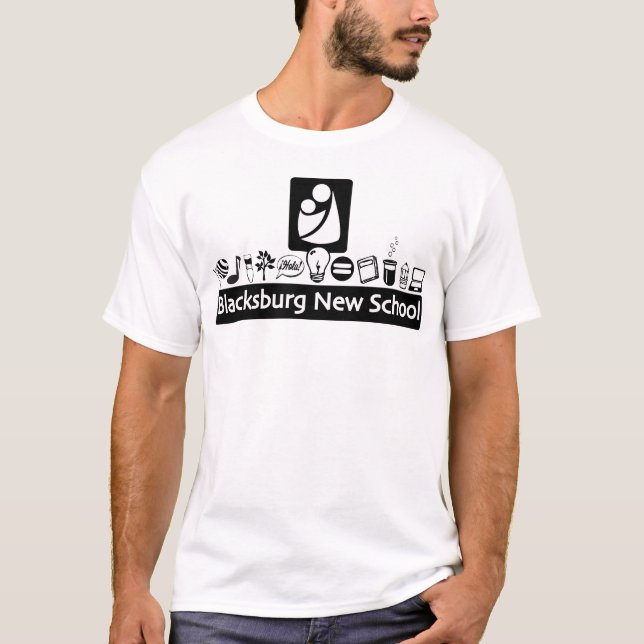 BNS B&W Logo Adult T - Shirt (Vorderseite)
