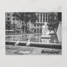 BnW Brunnen Plaça de Catalunya, Barcelona