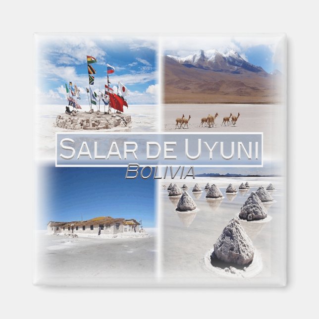 BO0023 Amerika, Südamerika, Bolivien, Kühlschrank Magnet (Vorne)