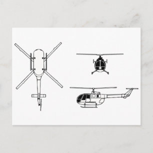 BO-105 POSTKARTE