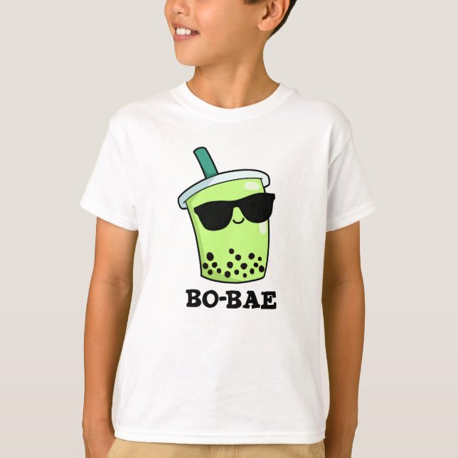Bo-bae Funny Boba Tea Pun T-Shirt (Vorderseite)