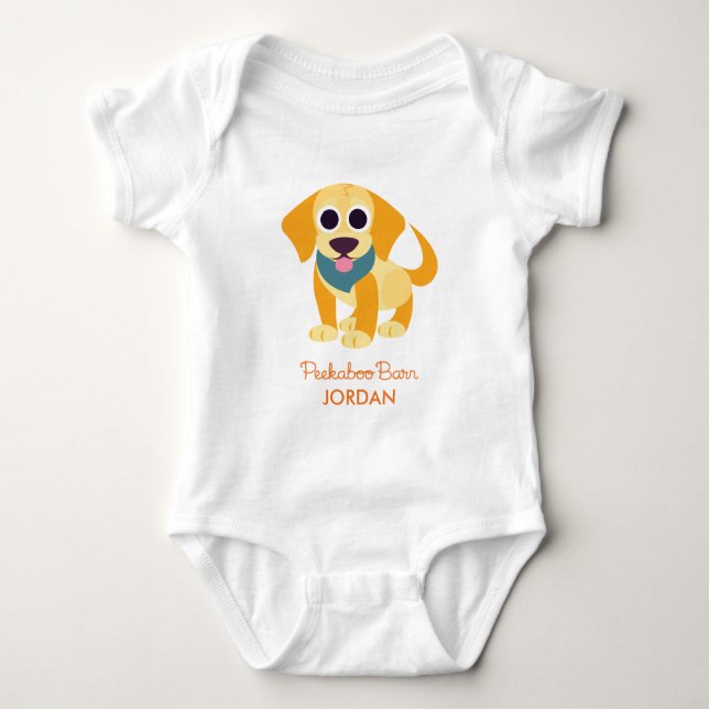 BO der Hund Baby Strampler (Vorderseite)