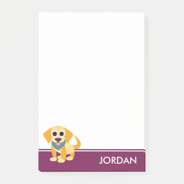 BO der Hund Post-it Klebezettel (Vorderseite)