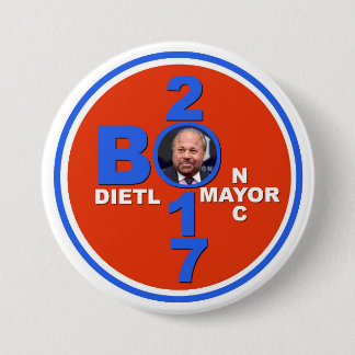 BO Dietl für NYC Bürgermeister 2017 Button