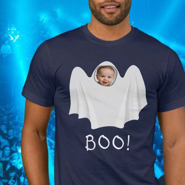 BO! Foto-Ghost gespenstisch Happy Halloween Spaß T-Shirt (Von Creator hochgeladen)