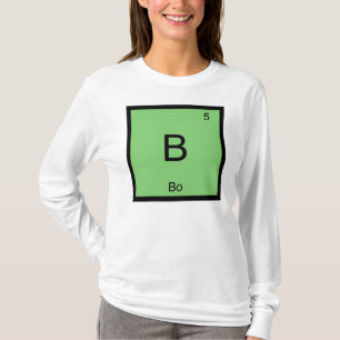 Bo Name Chemie Element Periodensystem T-Shirt