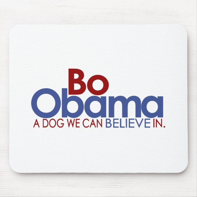 BO Obama der Hund Mousepad (Vorne)