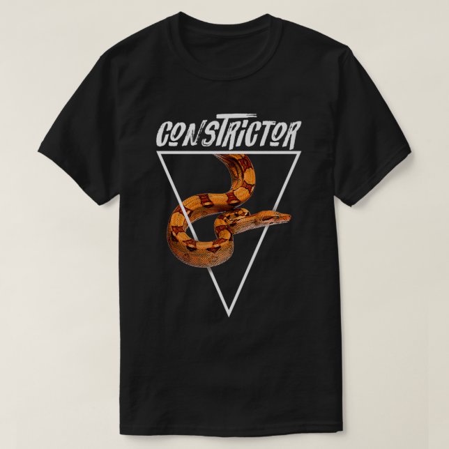 Boa Constrictor Geometric Premium  T-Shirt (Design vorne)