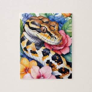 Boa Constrictor Schlangenfamilien-Porträt Puzzle