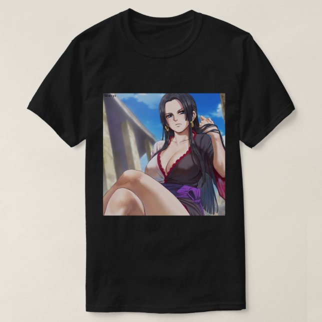 Boa Hancock One Piece Sticker T-Shirt (Design vorne)