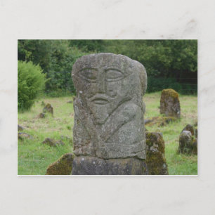 Boa Island Janus Figur Postkarte