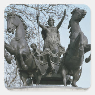 Boadicea, 1850s (Bronze) (sehen Sie auch 33580) Quadratischer Aufkleber