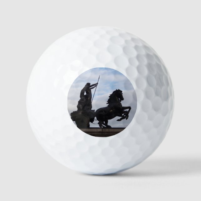 Boadicea Statue Golf Ball (Vorderseite)