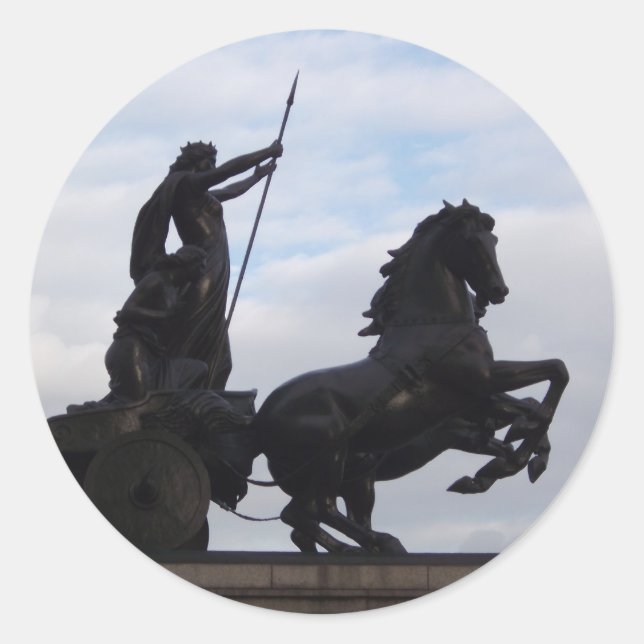 Boadicea Statue Sticker (Vorderseite)